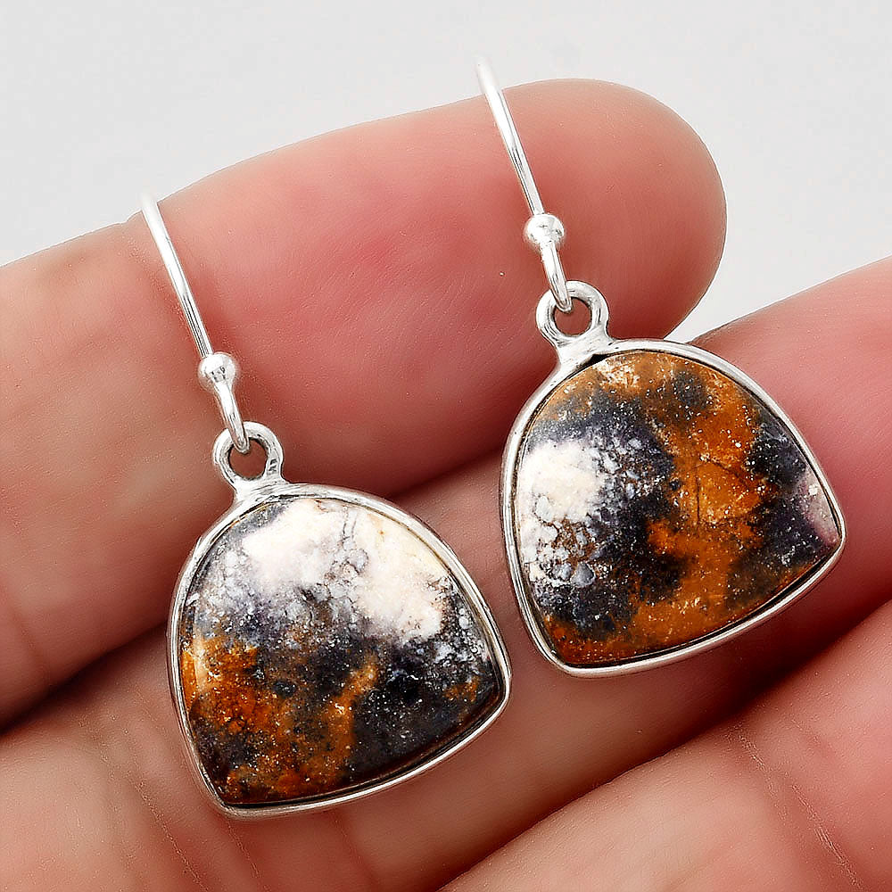 Natural Indian Blanket Jasper Earrings E-1001 SDE88118