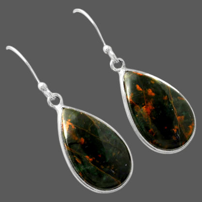 Natural Turkish Rainforest Chrysocolla Earrings E-1001 SDE88123