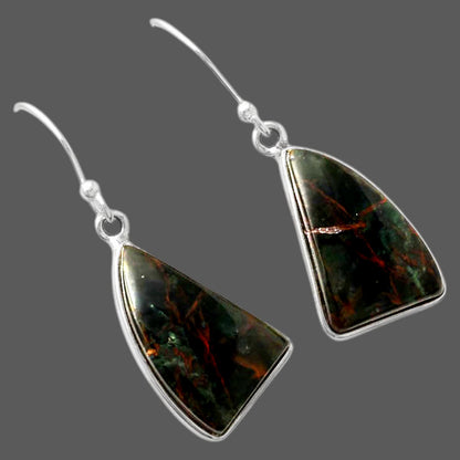 Natural Turkish Rainforest Chrysocolla Earrings E-1001 SDE88125