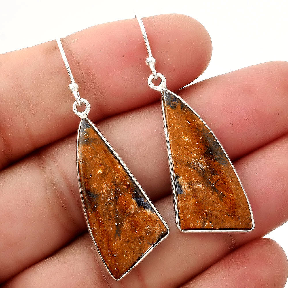Natural Indian Blanket Jasper Earrings E-1001 SDE88134