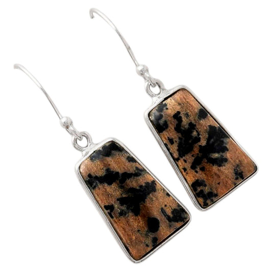 Natural Russian Honey Dendrite Opal Earrings E-1001 SDE88135