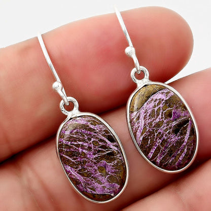 Natural Purpurite - South Africa Earrings E-1001 SDE88140