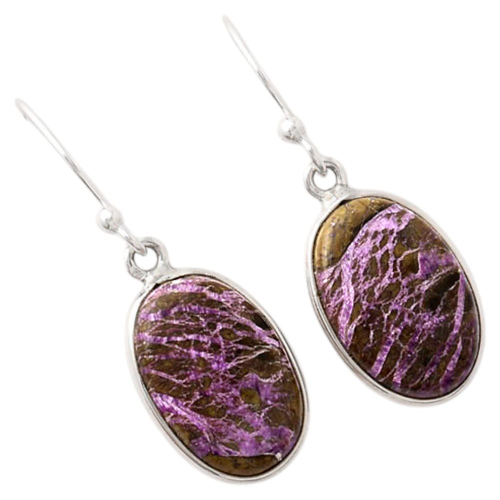 Natural Purpurite - South Africa Earrings E-1001 SDE88140