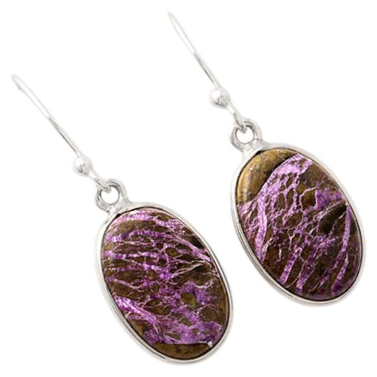 Natural Purpurite - South Africa Earrings E-1001 SDE88140