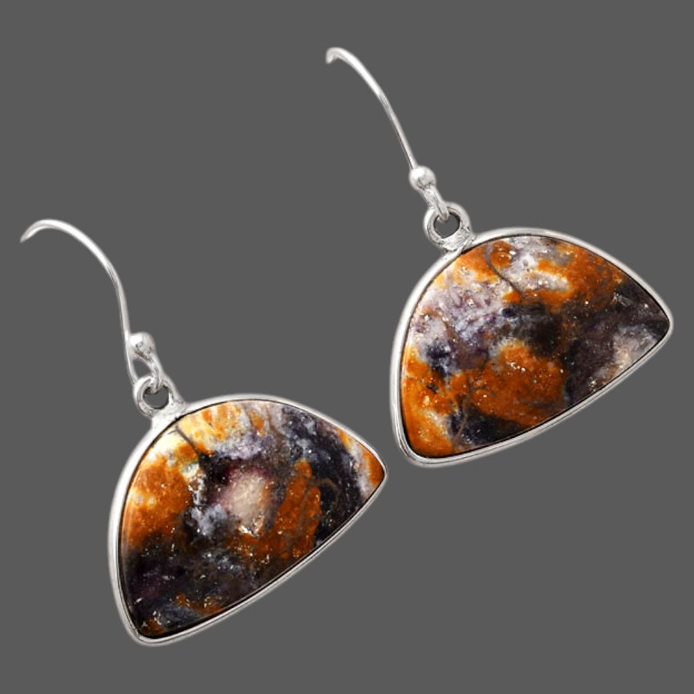 Natural Indian Blanket Jasper Earrings E-1001 SDE88149