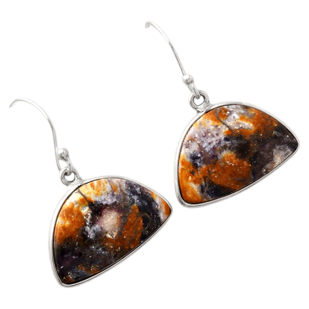 Natural Indian Blanket Jasper Earrings E-1001 SDE88149