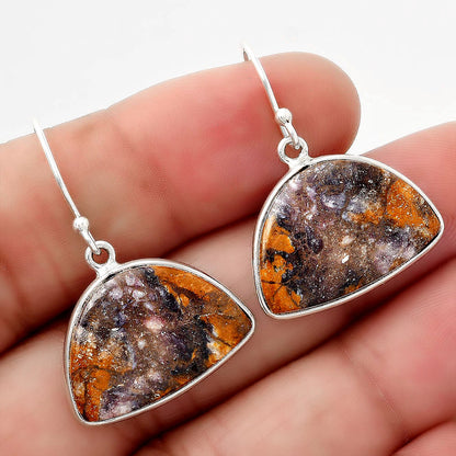 Natural Indian Blanket Jasper Earrings E-1001 SDE88157