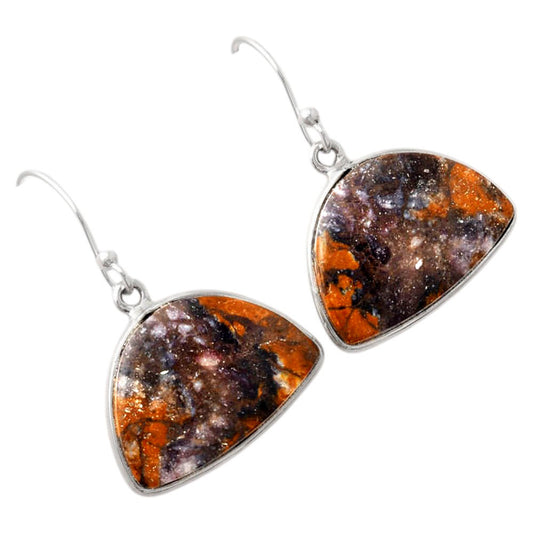 Natural Indian Blanket Jasper Earrings E-1001 SDE88157