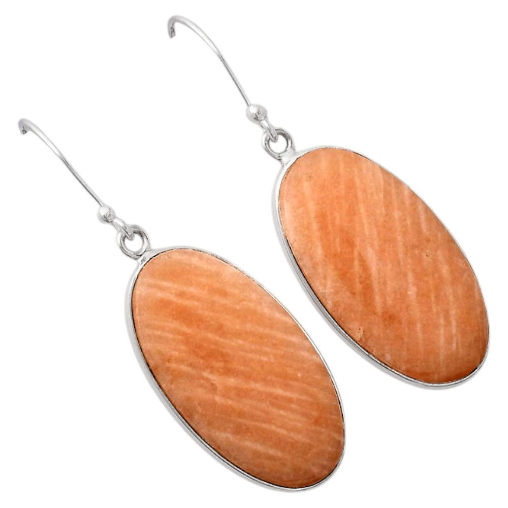 Natural Orange Amazonite Earrings E-1001 SDE88202