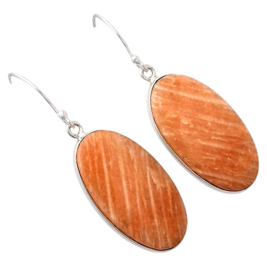 Natural Orange Amazonite Earrings E-1001 SDE88208
