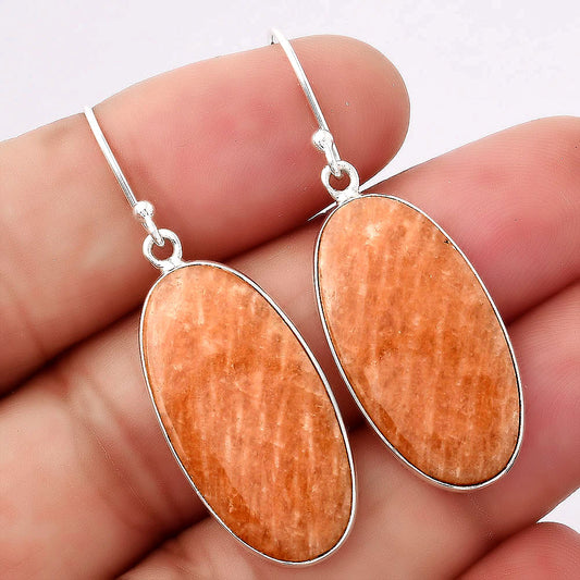 Natural Orange Amazonite Earrings E-1001 SDE88213