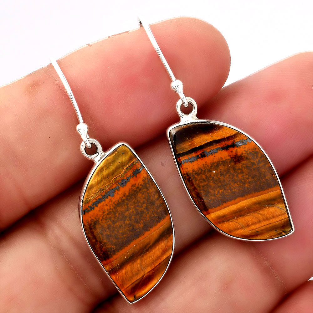 Natural Tiger Eye - Africa Earrings E-1001 SDE88219