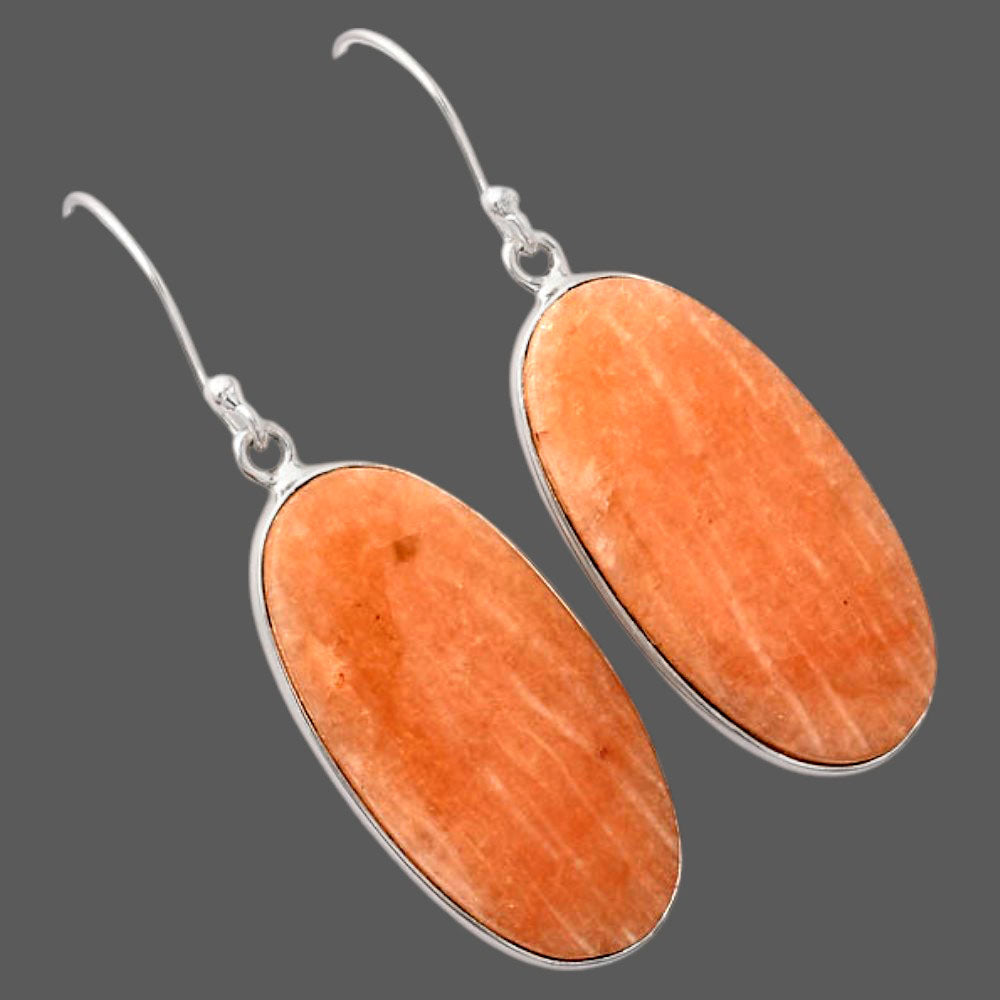 Natural Orange Amazonite Earrings E-1001 SDE88223