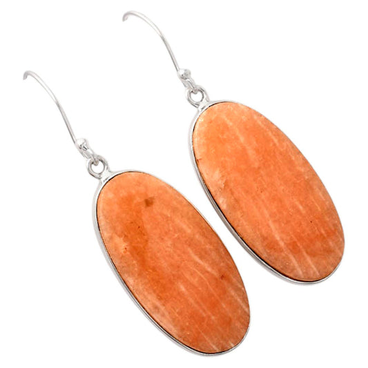 Natural Orange Amazonite Earrings E-1001 SDE88223