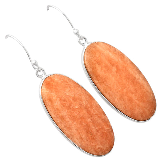 Natural Orange Amazonite Earrings E-1001 SDE88228