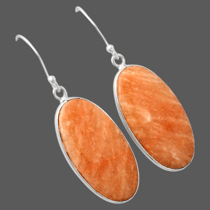 Natural Orange Amazonite Earrings E-1001 SDE88229