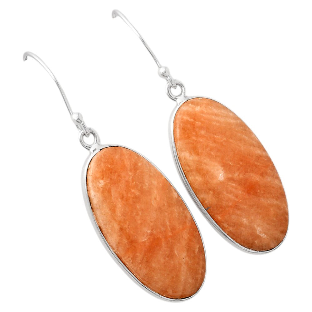 Natural Orange Amazonite Earrings E-1001 SDE88229