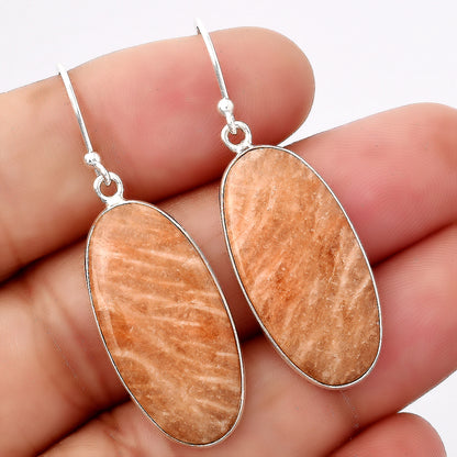 Natural Orange Amazonite Earrings E-1001 SDE88231