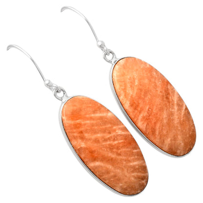 Natural Orange Amazonite Earrings E-1001 SDE88231