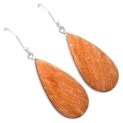 Natural Orange Amazonite Earrings E-1001 SDE88247