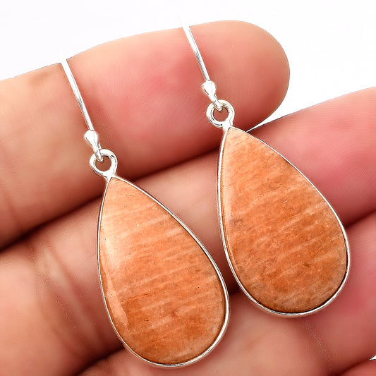 Natural Orange Amazonite Earrings E-1001 SDE88250