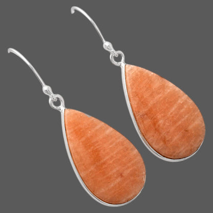 Natural Orange Amazonite Earrings E-1001 SDE88250