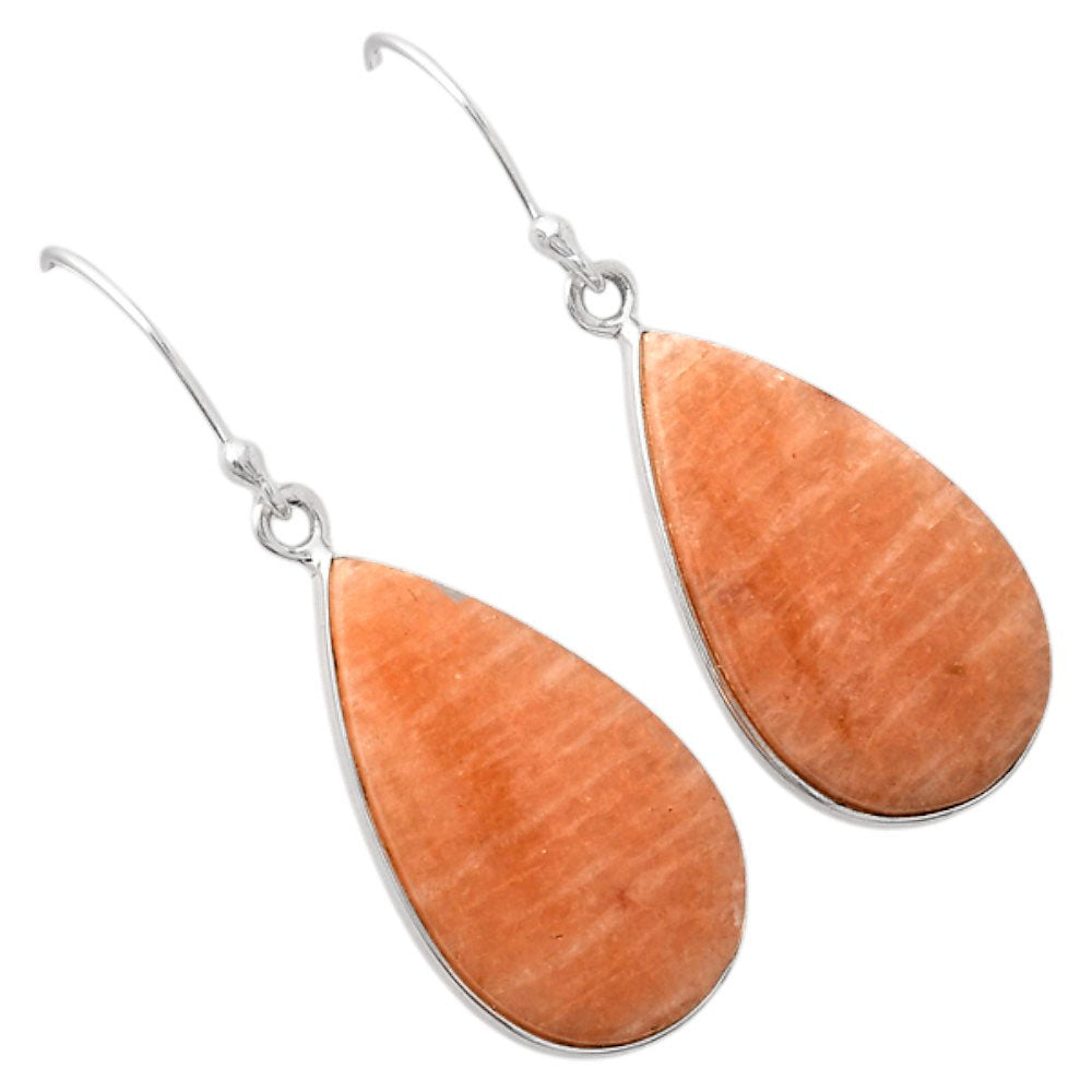 Natural Orange Amazonite Earrings E-1001 SDE88250