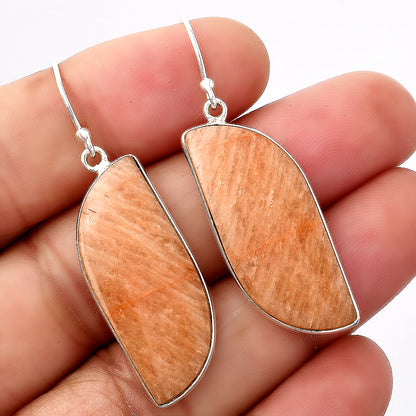 Natural Orange Amazonite Earrings E-1001 SDE88251