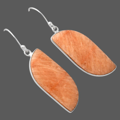 Natural Orange Amazonite Earrings E-1001 SDE88251