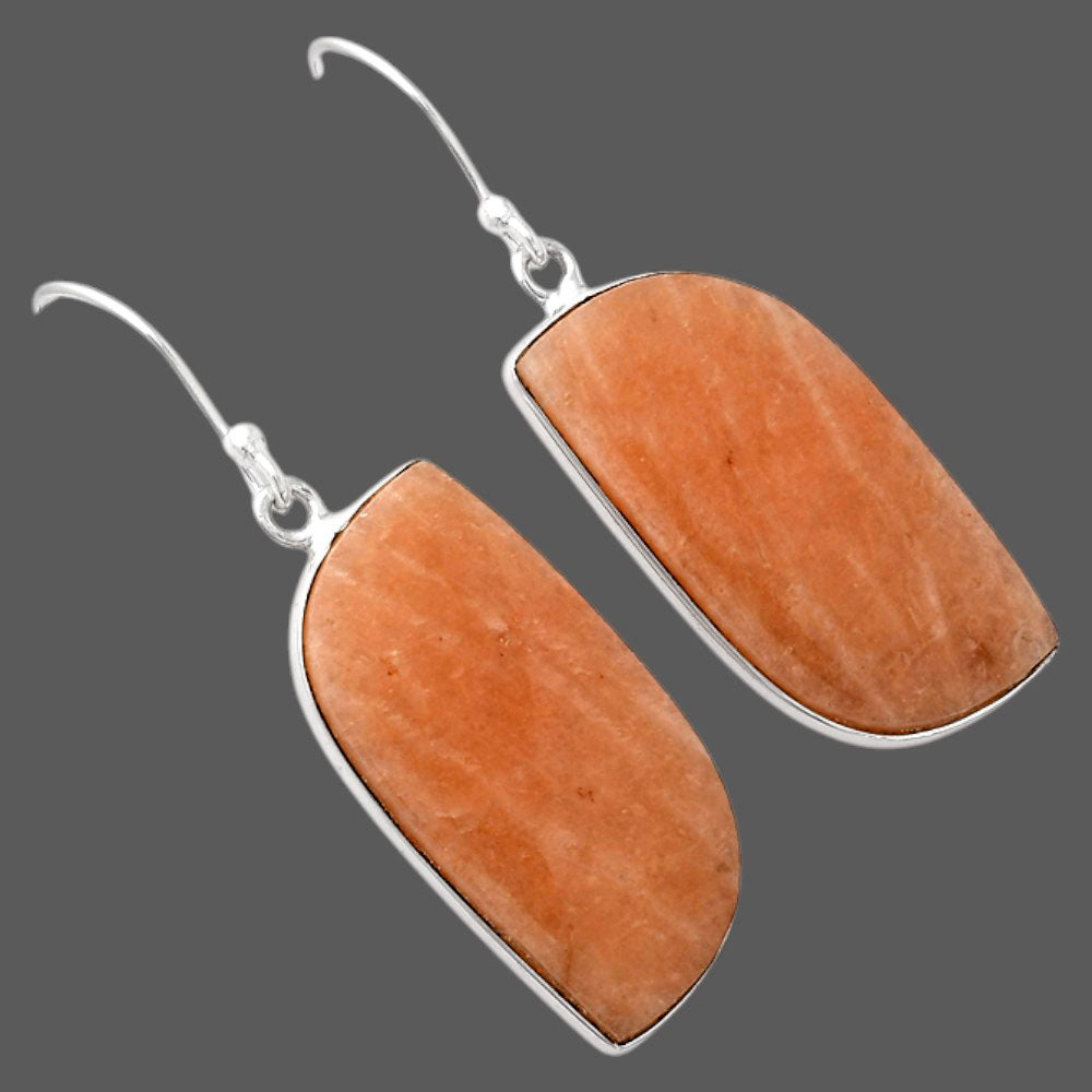 Natural Orange Amazonite Earrings E-1001 SDE88252