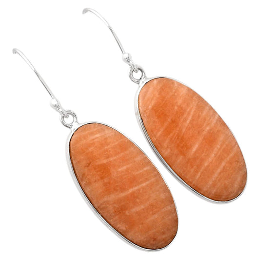 Natural Orange Amazonite Earrings E-1001 SDE88254