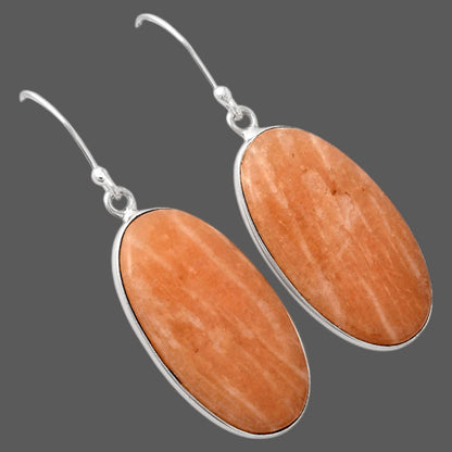 Natural Orange Amazonite Earrings E-1001 SDE88257