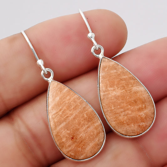 Natural Orange Amazonite Earrings E-1001 SDE88258