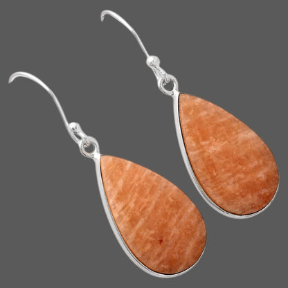 Natural Orange Amazonite Earrings E-1001 SDE88258