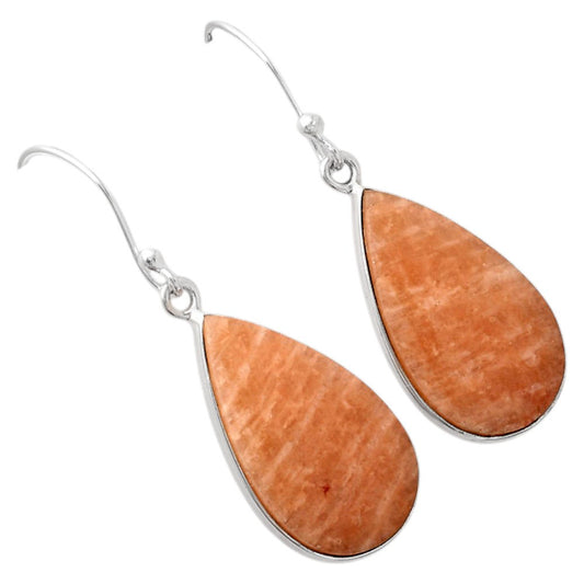 Natural Orange Amazonite Earrings E-1001 SDE88258