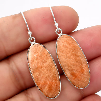 Natural Orange Amazonite Earrings E-1001 SDE88261