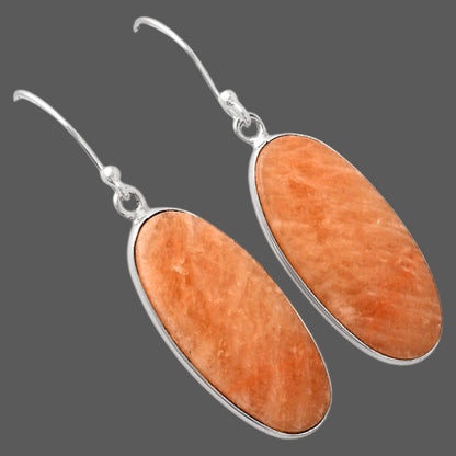 Natural Orange Amazonite Earrings E-1001 SDE88261