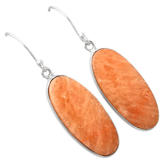 Natural Orange Amazonite Earrings E-1001 SDE88261