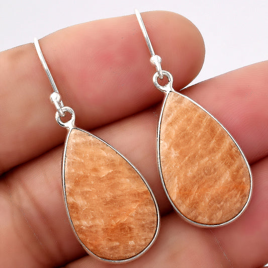 Natural Orange Amazonite Earrings E-1001 SDE88262