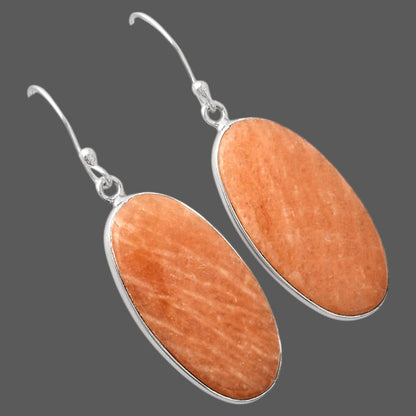 Natural Orange Amazonite Earrings E-1001 SDE88265