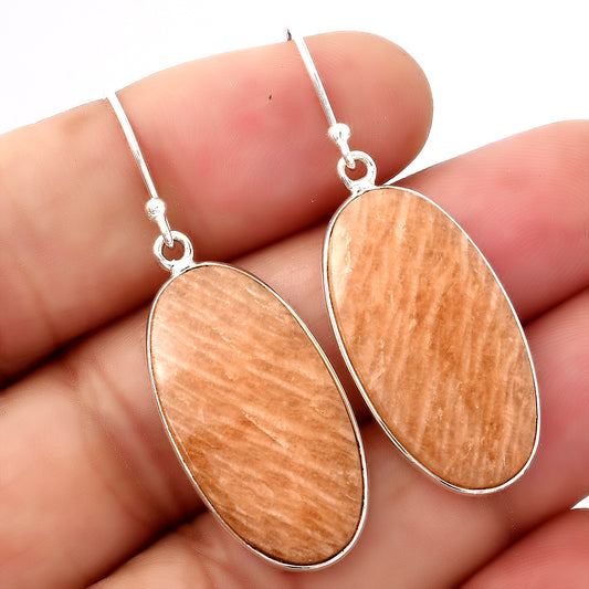 Natural Orange Amazonite Earrings E-1001 SDE88270