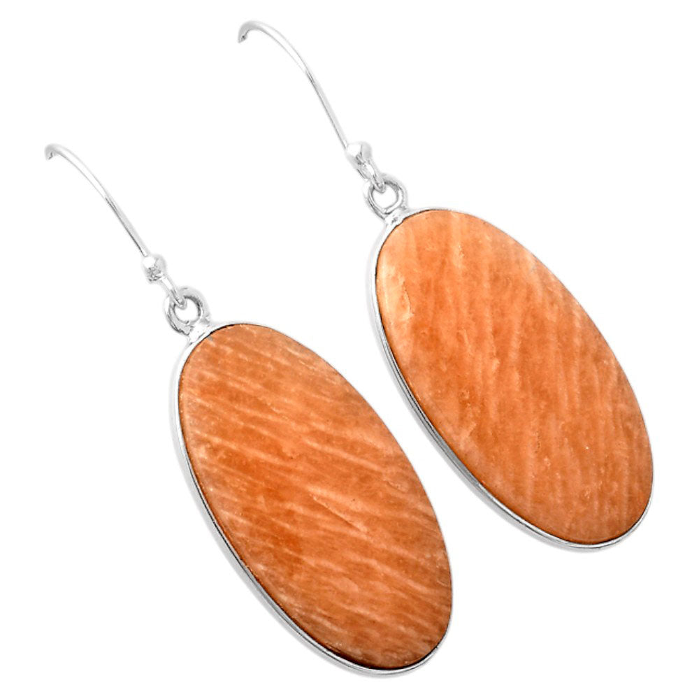 Natural Orange Amazonite Earrings E-1001 SDE88270