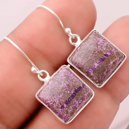 Natural Purpurite - South Africa Earrings E-1001 SDE88324