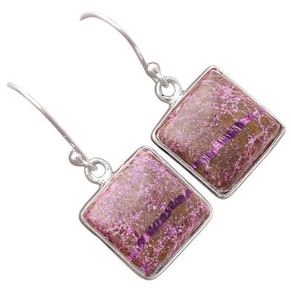 Natural Purpurite - South Africa Earrings E-1001 SDE88324