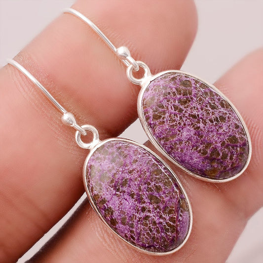 Natural Purpurite - South Africa Earrings E-1001 SDE88325