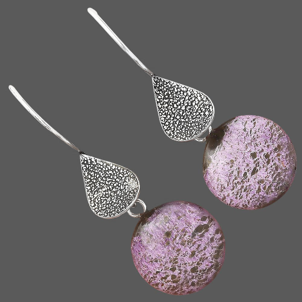 Natural Purpurite - South Africa Earrings E-1094 SDE88332