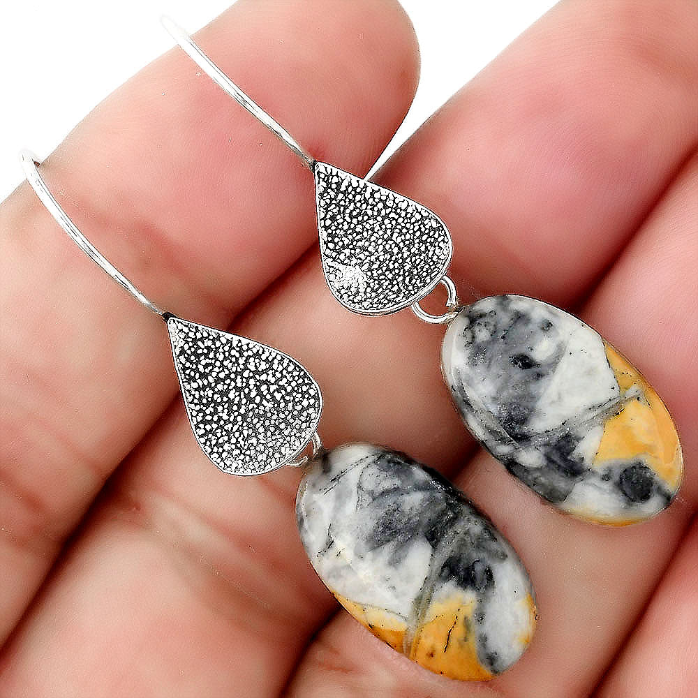 Natural Maligano Jasper - Indonesia Earrings E-1094 SDE88343