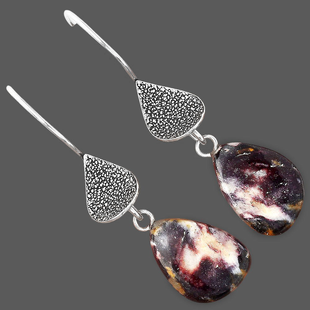 Natural Indian Blanket Jasper Earrings E-1094 SDE88350