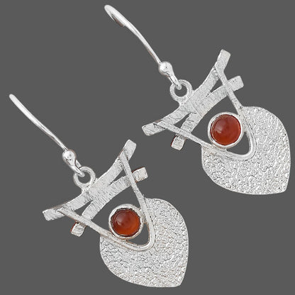 Natural Carnelian Earrings E-1159 SDE88361