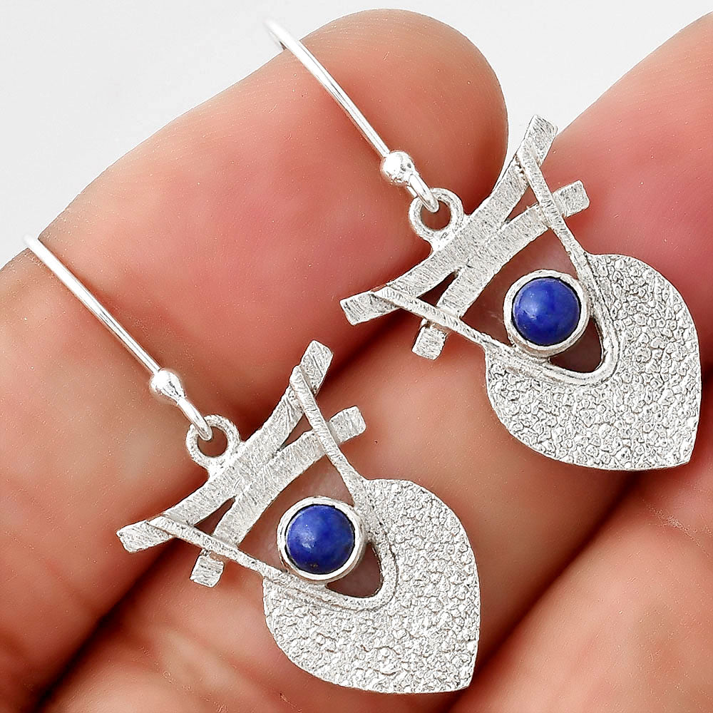 Natural Lapis - Afghanistan Earrings E-1159 SDE88363